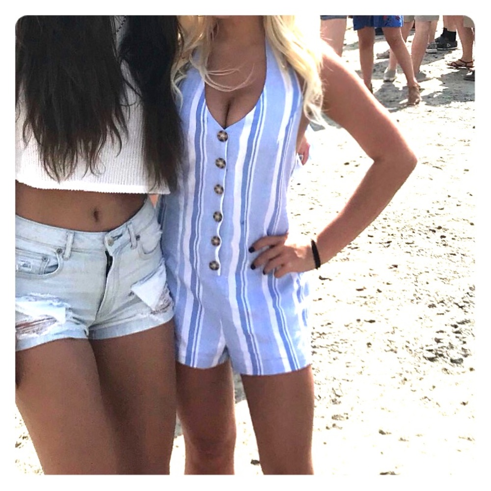 button down romper